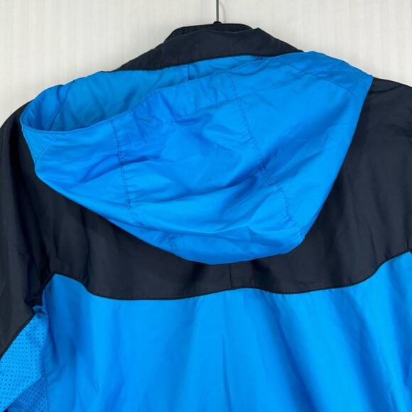 Nike Running Blue Black Jacket Women’s Medium Removable  Hood Sporty Athletic - Picture 11 of 11